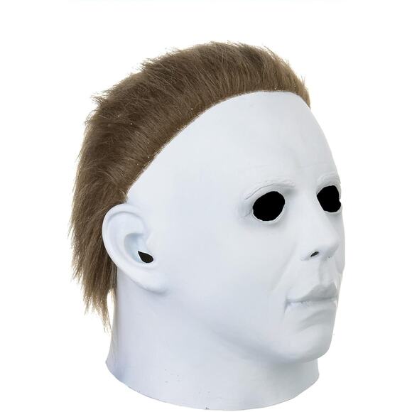 1978 Halloween Michael Myers with Hair, Classic White Face Mask for Halloween - Picture 5 of 8